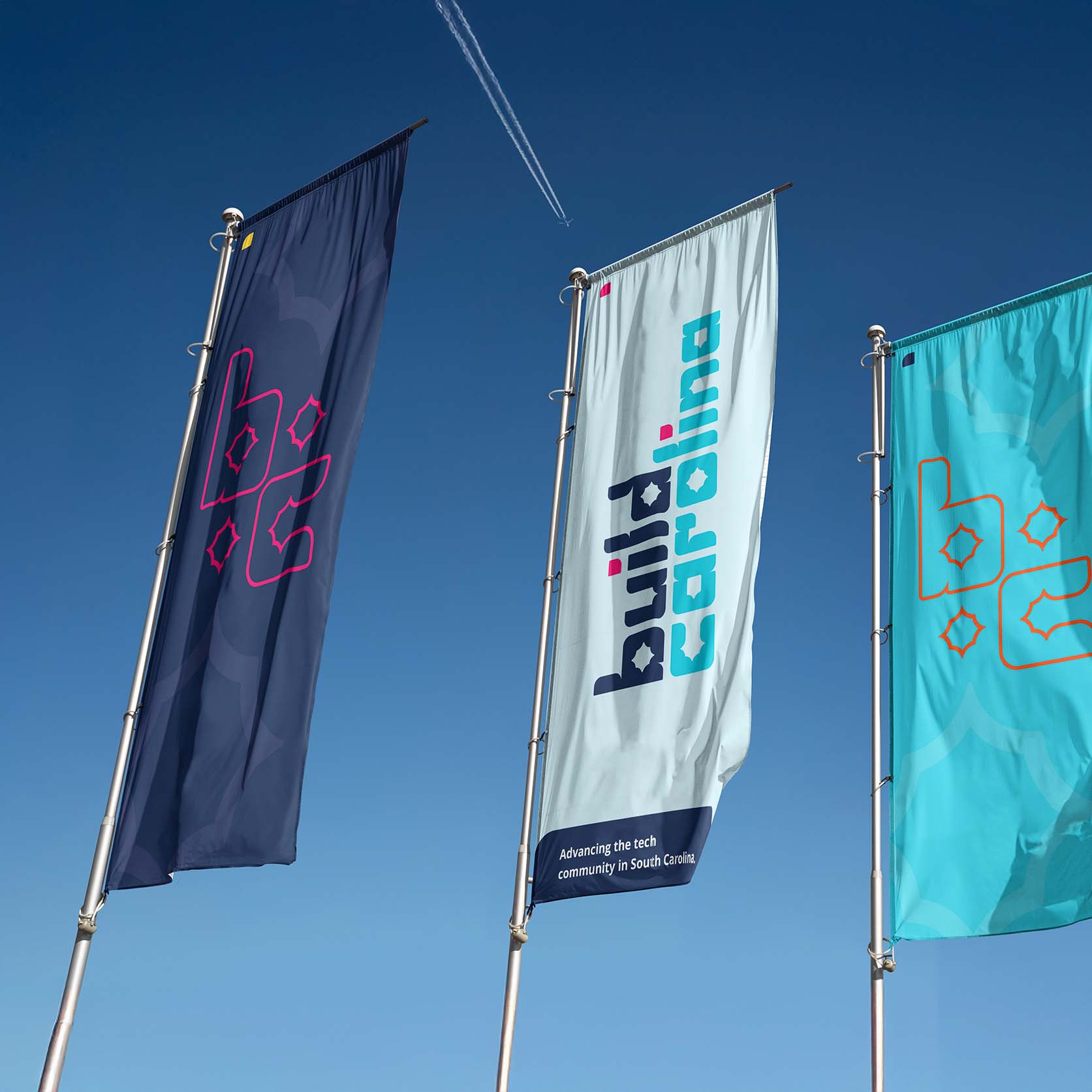 Big Build Carolina Flags